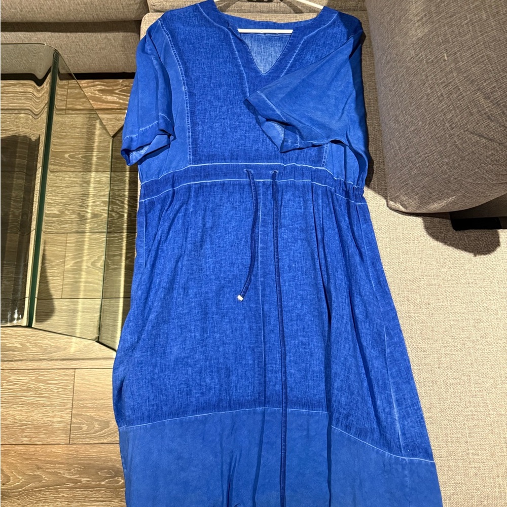 Chic Royal Blue Long Sleeve Dress